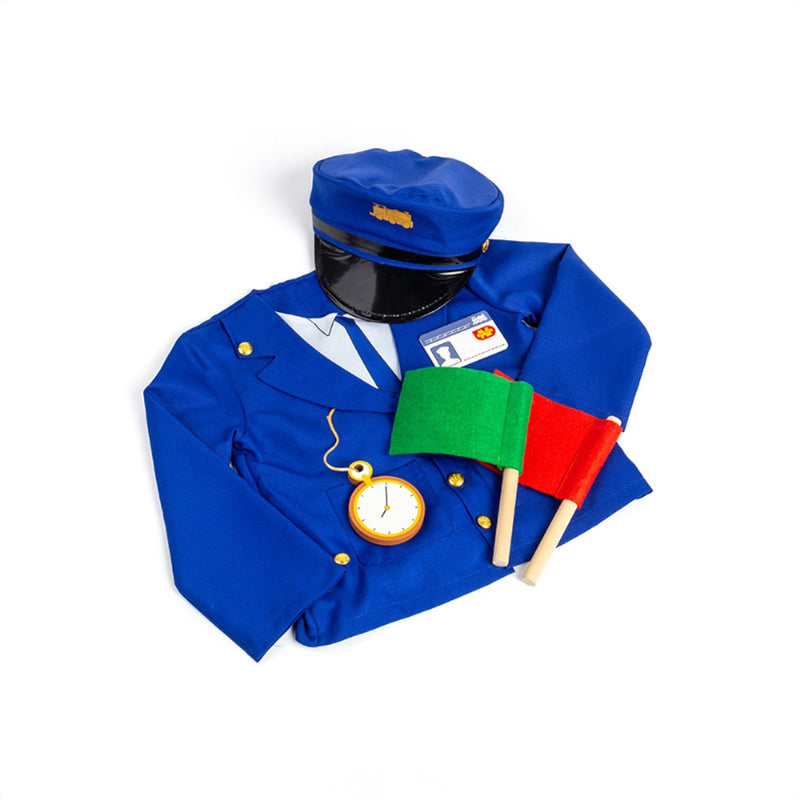 Load image into Gallery viewer, Bigjigs treinmachinist verkleedset met accessoires

