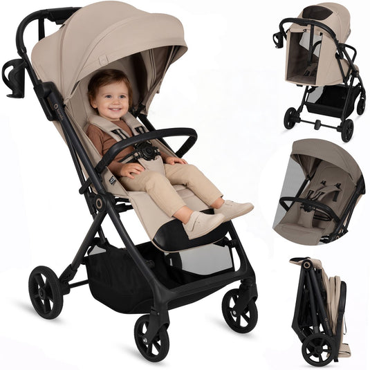 Lionelo tansi buggy – graveltech wielen – inklapbaar auto-folding systeem – geschikt voor 6 maanden tot 4 jaar – hoge zitting tot 92 cm – 3-stand rugleuning – dri-seat comfort – inclusief muggennet bekerhouder