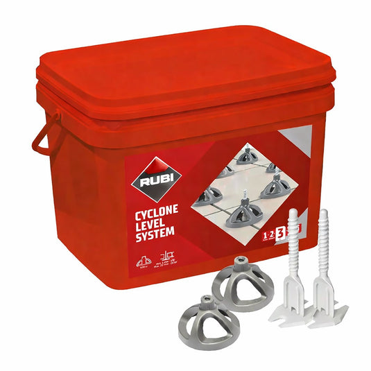 Rubi cyclone level starterskit 1,5mm - nivelleersysteem - tegeldikte 3-20 mm