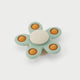 Tickit® tickit - silisoft - bloem spinner - neutrale kleuren