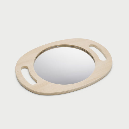 Tickit ® gemakkelijk vast te houden houten spiegel