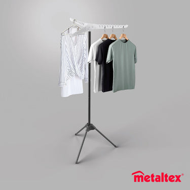 Metaltex - droogrek tri-hang - verstelbaar kledingrek - 150cm - multifunctioneel - inklapbaar - voor 33 kledinghangers