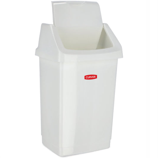 Curver click-it serie - prullenbak - 15l - wit - kunststof