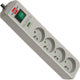 Brennenstuhl eco-line 13.500a stekkerdoos met overspanningsbeveiliging 4-voudig lichtgrijs 1,5m h05vv-f 3g1,5 *fr*