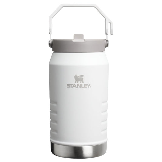 Stanley flip straw 2.0 waterfles met rietje 1,9l - 20 uur koud - 4 dagen koud met ijs - roestvrijstalen drinkfles - bpa vrij - lekvrij - vaatwasserbestendig - frost
