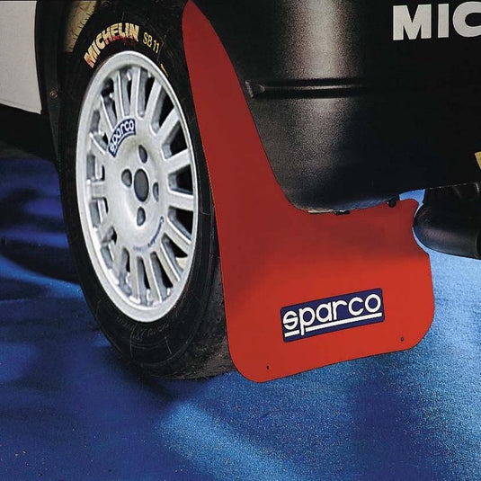Sparco universele spatlappen 'large' - rood set à 2 stuks