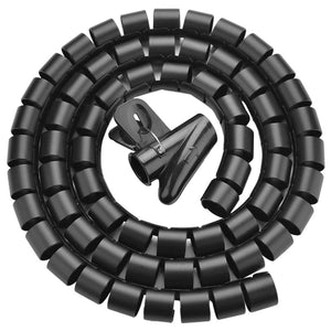 Ugreen - kabel organizer - 1,5m - zwart - flexibel