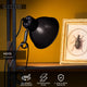 Lucide moys - klemlamp - 1xe27 - zwart