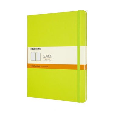 Moleskine classic notitieboek - extra large - hardcover - gelinieerd - citroen groen