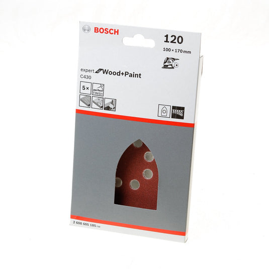 Bosch - 5-delige schuurbladenset 100 x 170 mm
