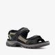 Ecco onroads leren dames sandalen zwart groen - maat 42