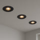 Calex slimme inbouwspot - smart led downlight dimbaar - kantelbaar - warm wit licht - zwart