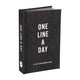 One line a day - black canvas one line a day