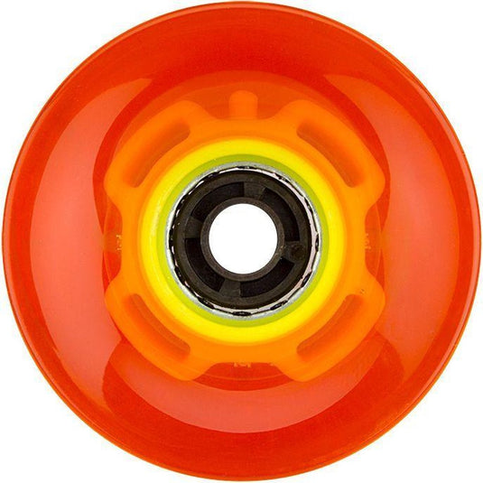 Nijdam led wielen voor flip grip board - 60 x 45 mm - fluororanje fluorgeel