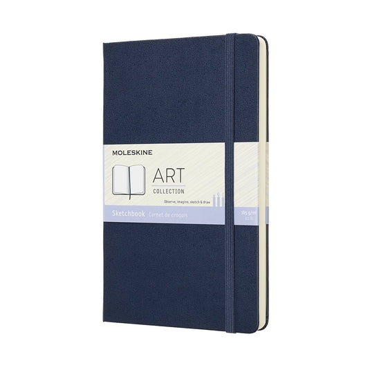 Moleskine art schetsboek - large - hardcover - saffier blauw