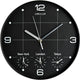 Unilux on time klok - metallic grijs wit