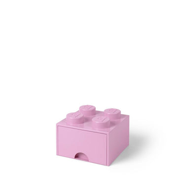 Lego - opbergbox met lade brick 4 - polypropyleen - roze