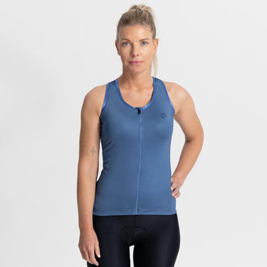 Rogelli abbey fietsshirt - korte mouwen - dames - navy - maat l