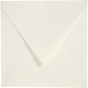 Creativ company enveloppen 16x16 cm off-white 50 stuks