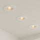 Calex smart led inbouwspots - 3 stuks - koppelbaar - slimme verlichting - dimbaar - warm wit licht - wit