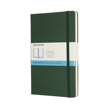 Moleskine classic notitieboek - large - hardcover - gestippeld - mirte groen