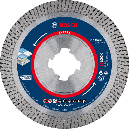 Bosch expert hardkeramisch x-lock diamantdoorslijpschijven 115 x ...
