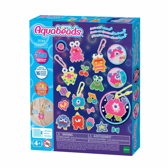 Aquabeads neon gekke monsters set- kleurrijke parels die magisch aan elkaar plakken door water