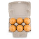 Woet new classic toys® houten eieren in doosje - 6 speelgoed eieren - speelgoedeten - educatief keukenspeelgoed - vanaf 24 maanden