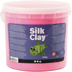Silk clay - klei - 650 gr - roze