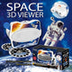 Ambo 3d viewer speelgoed - ruimte educatief karton grijs multicolor.