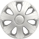 Carpoint wieldoppen racing 13 inch abs zilver set van 4
