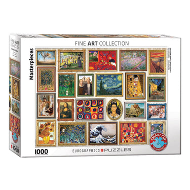 Eurographics - meesterwerken - 1000 stukjes 68×48cm (b×h) - legpuzzel