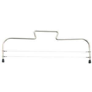 Westmark taartsnijder met 2 gekartelde snijdraden, roestvrij staal, lengte: 32 cm, simplex-duo, zilver, 71602270