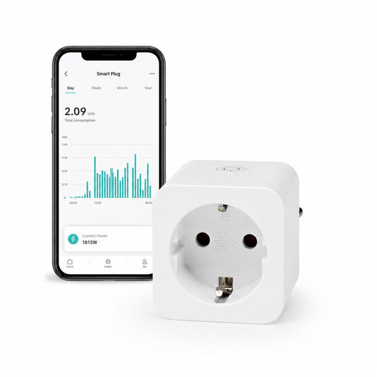Nedis smartlife slimme stekker - wi-fi - ip21 - energiemeter - 3680 w - type f (cee 7 3) - 0 - 55 °c - android ios - wit - 1 stuks