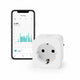 Nedis smartlife slimme stekker - wi-fi - ip21 - energiemeter - 3680 w - type f (cee 7 3) - 0 - 55 °c - android ios - wit - 1 stuks