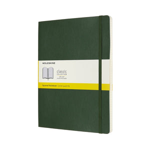 Moleskine classic notitieboek - extra large - softcover - geruit - mirte groen