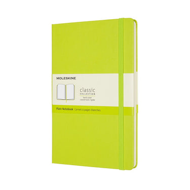 Moleskine classic notitieboek - large - hardcover - blanco - citroen groen