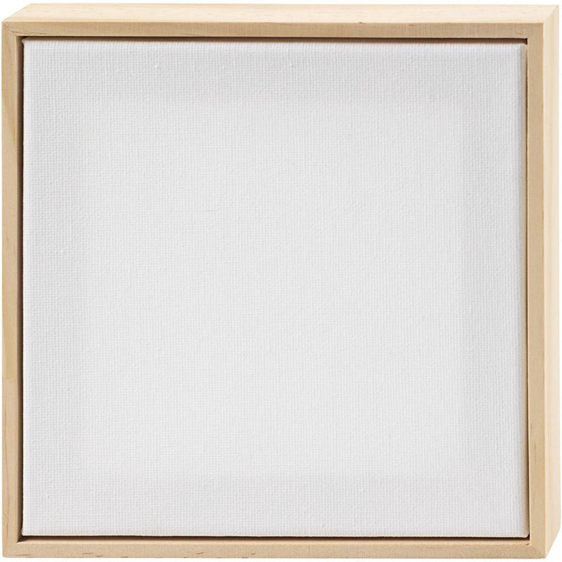 Afbeelding laden in galerijviewer, Creativ company https: www.cchobby.nl gespannen-canvas-met-lijst-afm-15-8x15-8-cm-280-gr-wit-1-stuk
