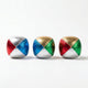 Engelhart jongleerballen metallic 2,5 – vierkleurig (blauw, rood, geel, groen) – set in transparante koker – jongleer- goochelspel –