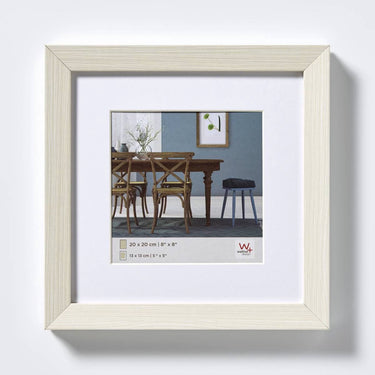 Walther fiorito - mdf houten lijst - fotoformaat 20x20 cm - wit