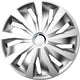 Gorecki wieldoppenset grip pro 13 inch - zilver - 4 stuks