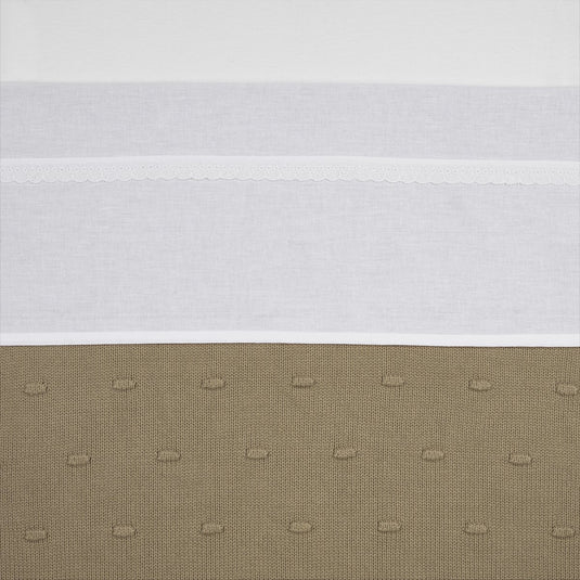 Meyco baby lace wieglaken - white - 75x100cm - 0.3 tog