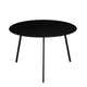 Mica decorations seatle bijzettafel voor buiten - salontafel rond - plantentafel en koffietafel - h38 x ø58 cm - metaal - zwart