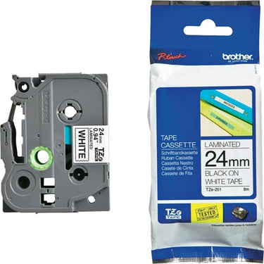 Brother tze251 labelprinter-tape - wit