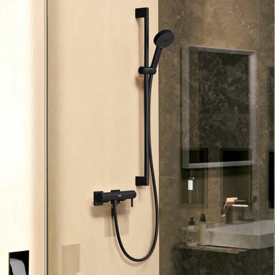 Hansgrohe tecturis e - douchekraan - ééngreeps bediening - brushed bronze