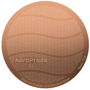Aeropress - gold tone metal filter - xl