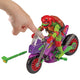 Teenage mutant ninja turtles - voertuig met figuur - purple dragon cycle w raphael