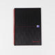 Oxford notitieboek black and red a5 karton gelinieerd