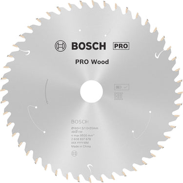 Bosch pro wood snoerloos blad voor cirkelzagen 160 x 1,5 x 20 mm - 2608837678