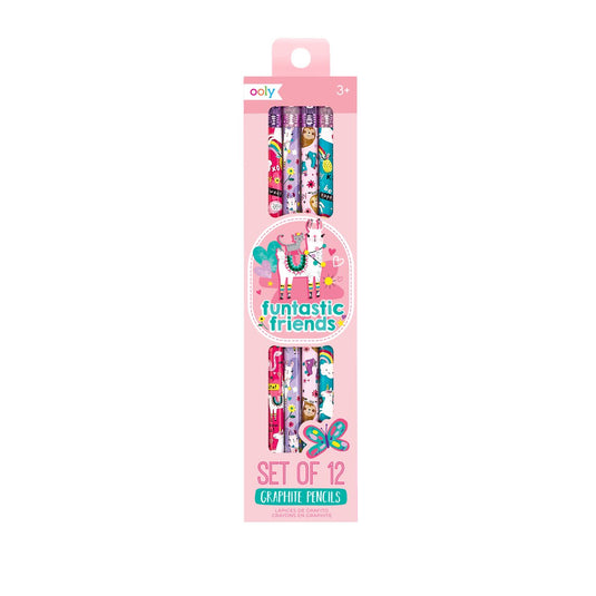 Ooly - funtastic friends - grafiet potloden - 12 stuks